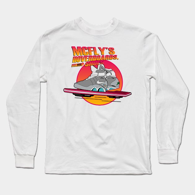 Marty McFly Hoverboards and Shoes Long Sleeve T-Shirt by jorgejebraws